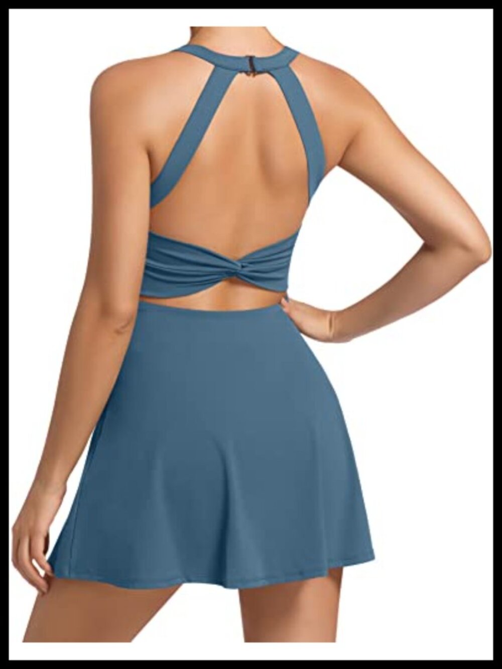 Womens Tennis Dress with Built in Shorts and Bra Athletic Golf Activewear
